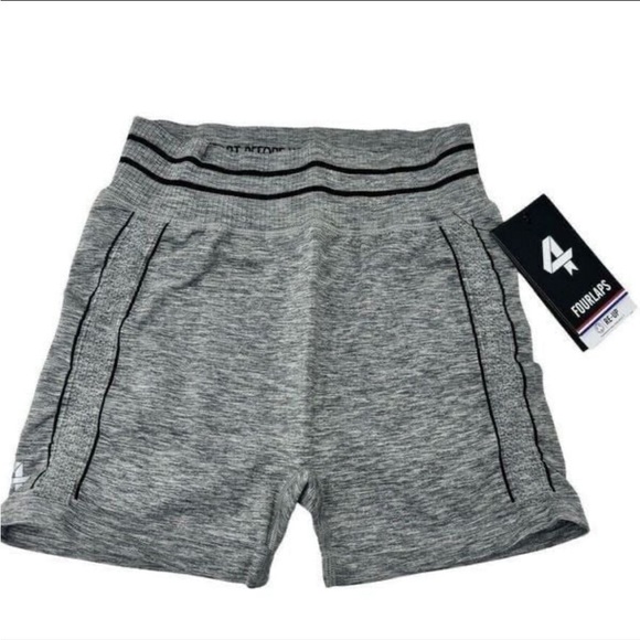❌CLEARANCE❌Fourlaps Aero Seamless Athletic Short 3” | Heather Grey | NEW/NWT☑️👟 - Picture 2 of 9
